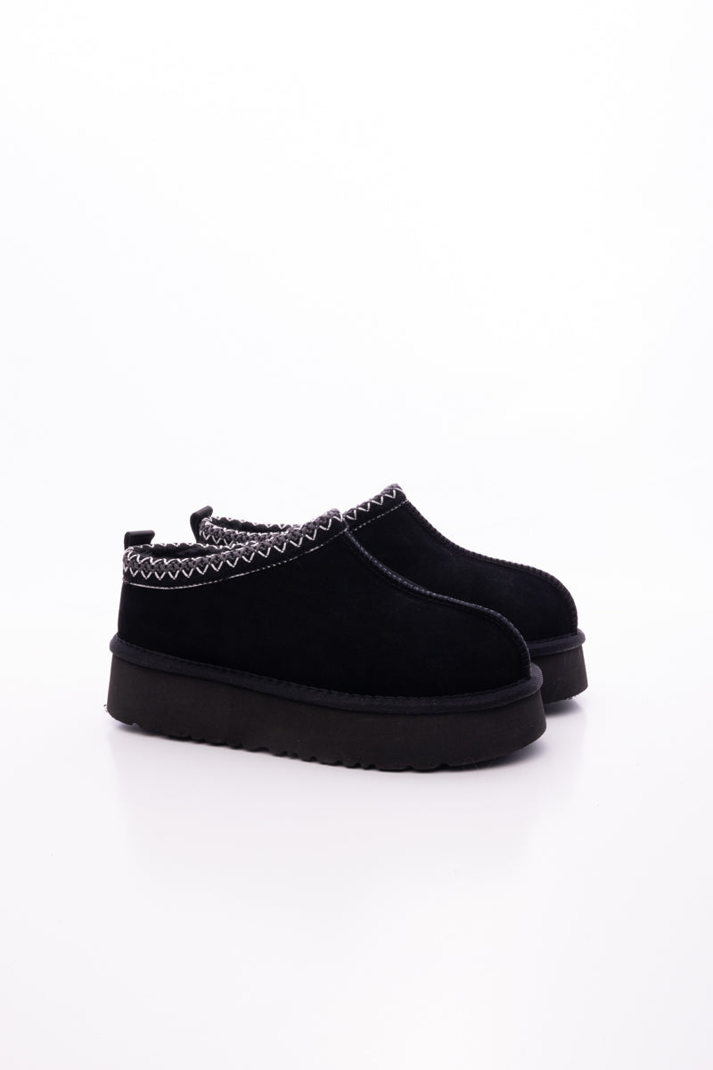 Smaibulun Ugg | Tazzy Mini Platform Low Ankle Slippers - Black