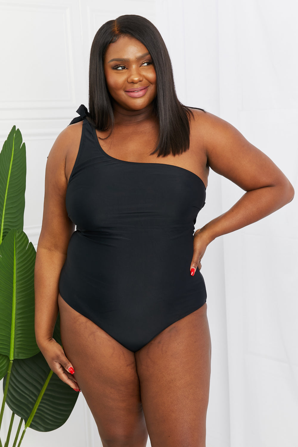 Marisol One-Shoulder One-Piece Swimsuit