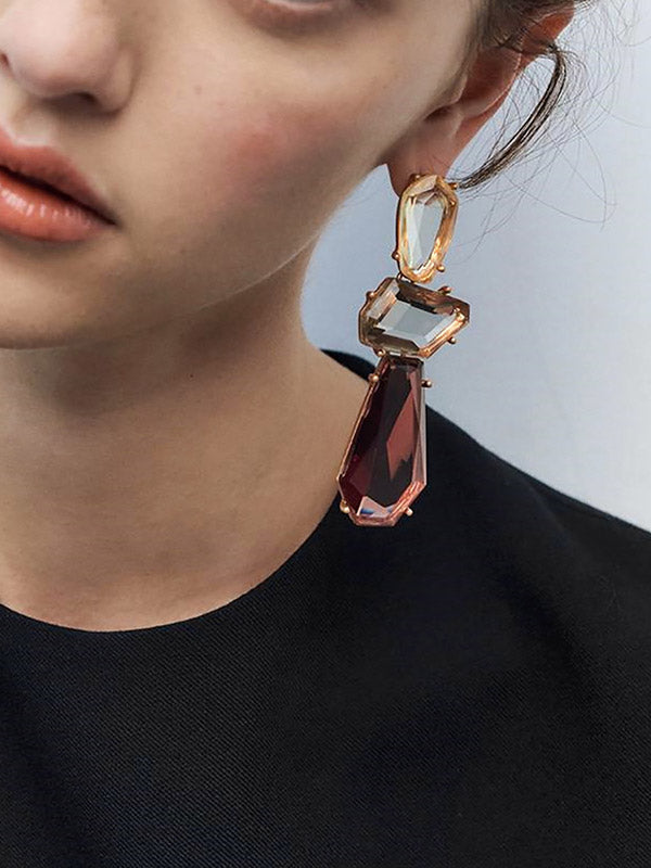 Geometric Drop Earrings