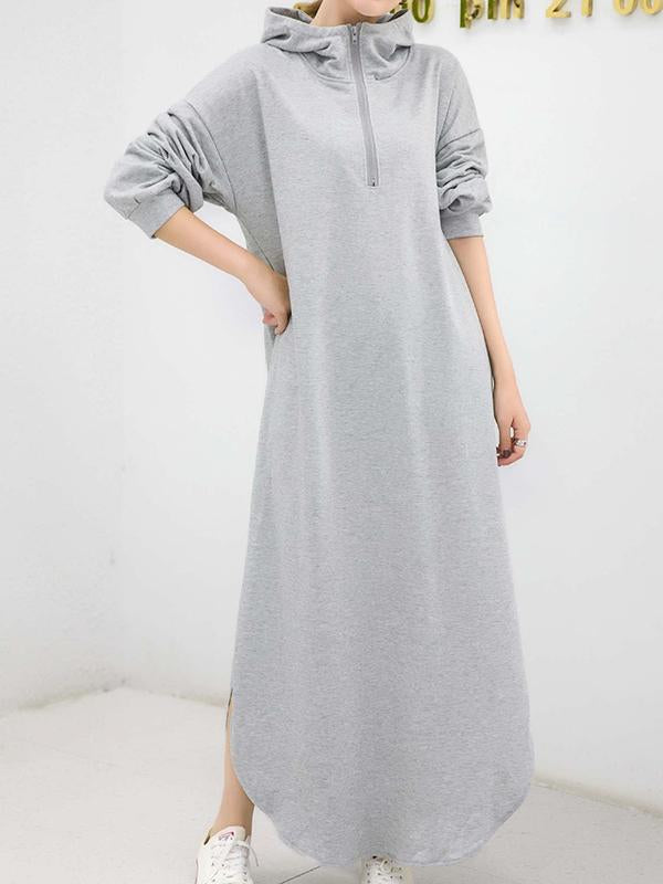 Simple Loose 2 Colors Long Dress