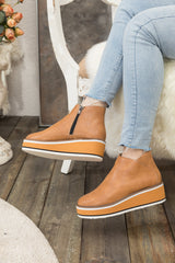 En Bloom | Eazy Platform Ankle Boot - Tan