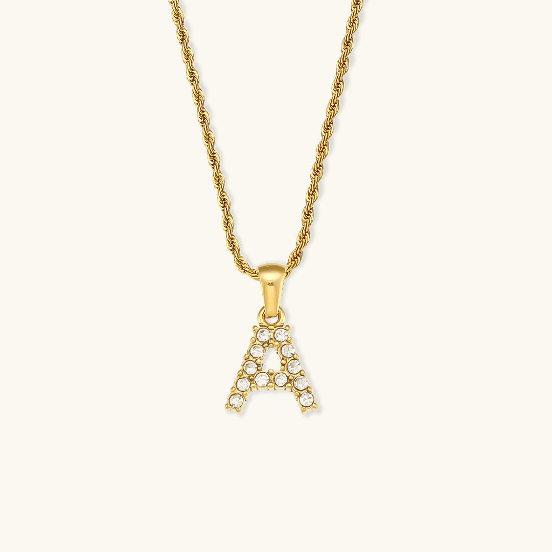 Celeste Initial Diamond Necklace