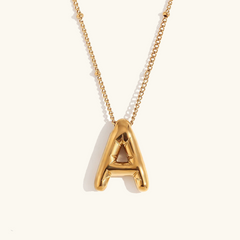 Airy Letter - Gold Initial Necklace