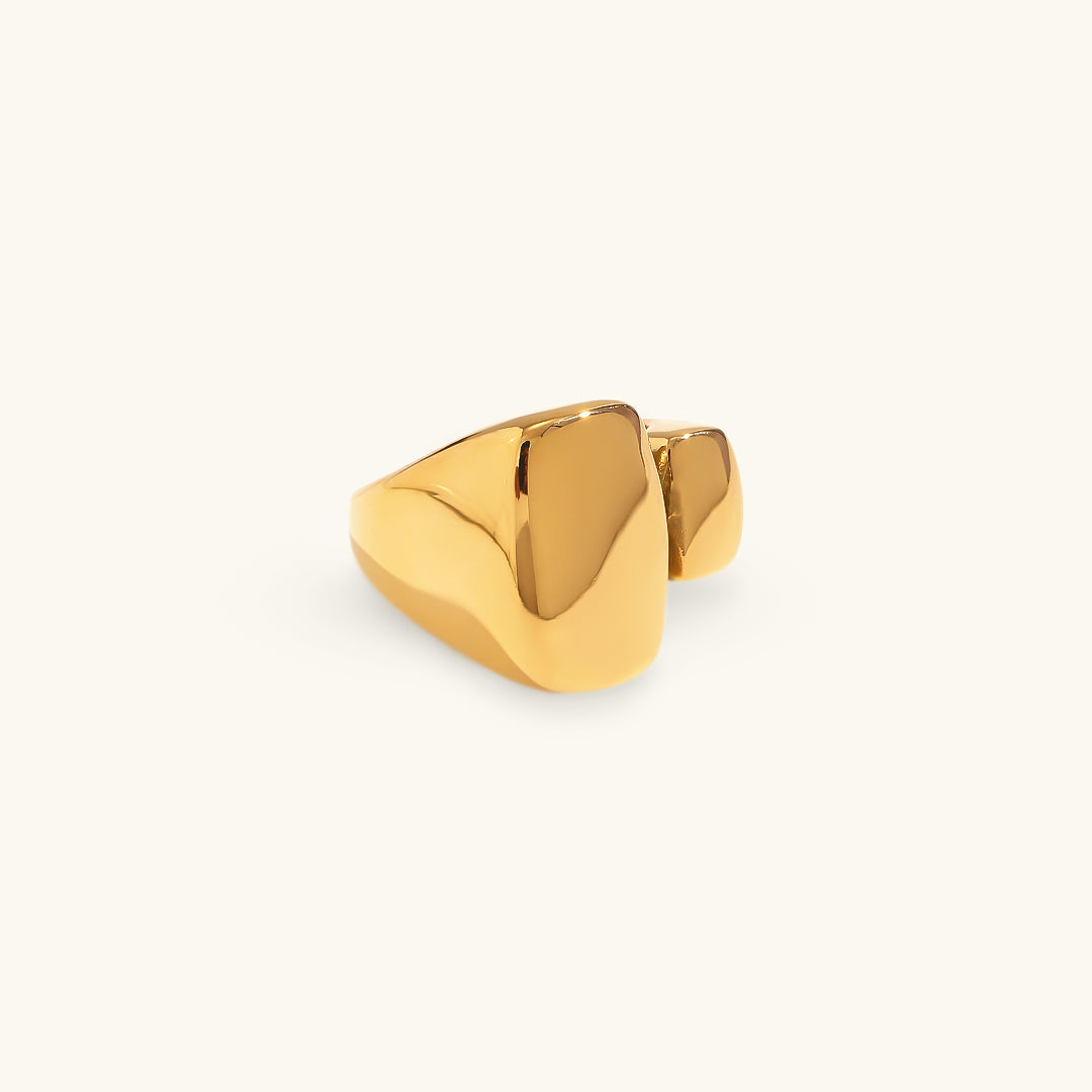 Aero Gold Sculpted Ring