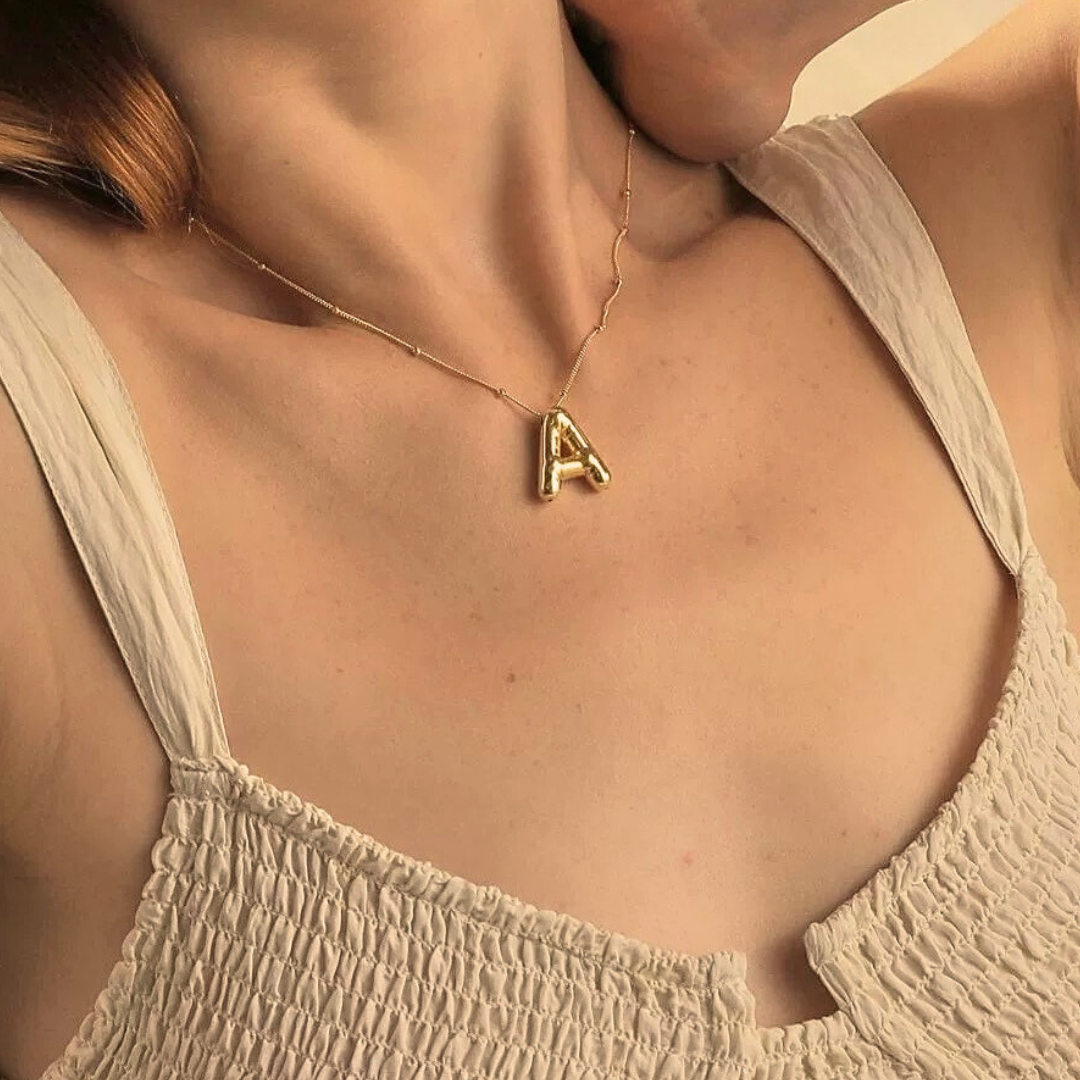 Airy Letter - Gold Initial Necklace