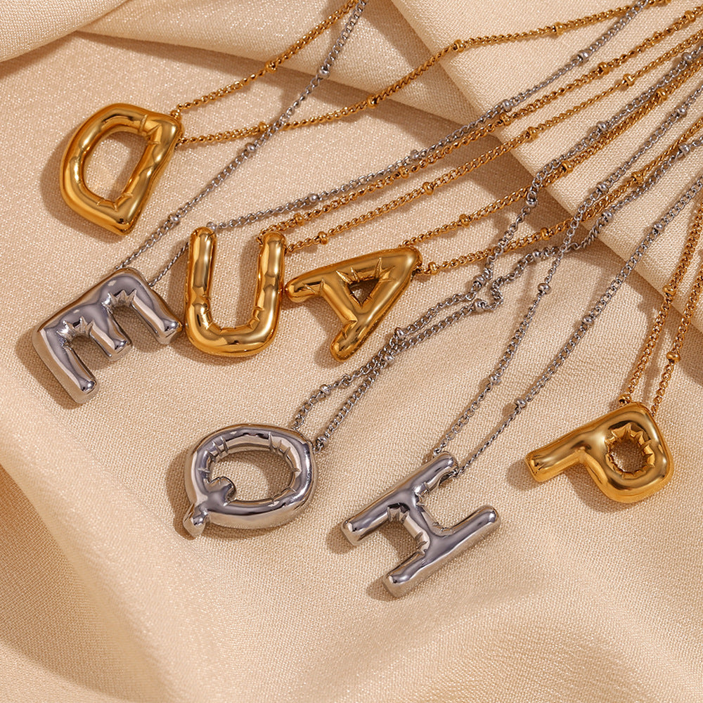 Airy Letter - Gold Initial Necklace