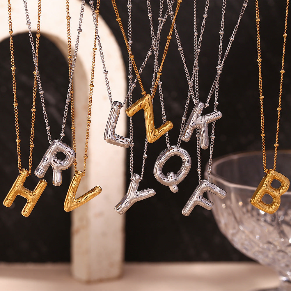 Airy Letter - Gold Initial Necklace