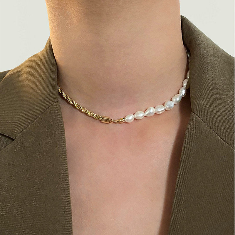 Alina Pearl Rope Necklace