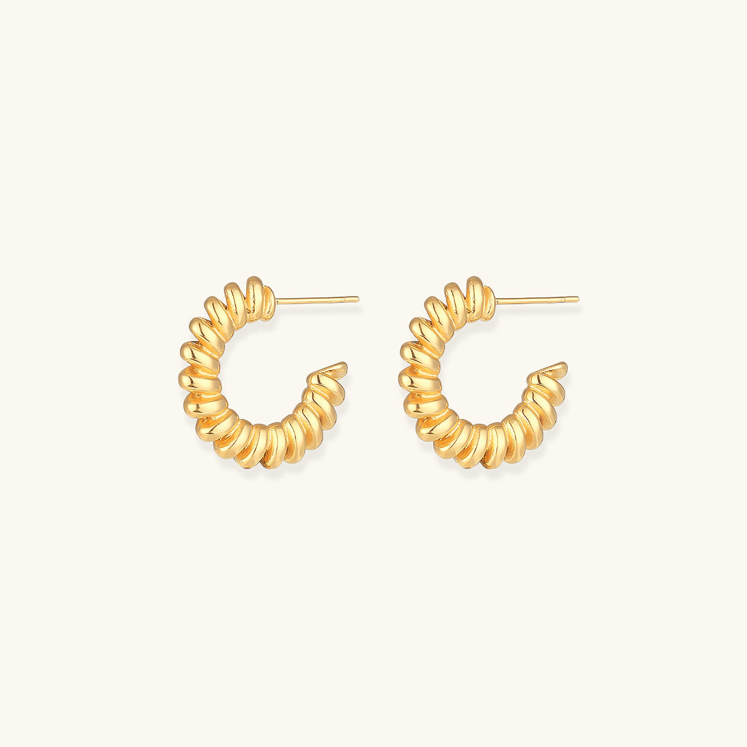 Alina Twisted Hoop Earrings