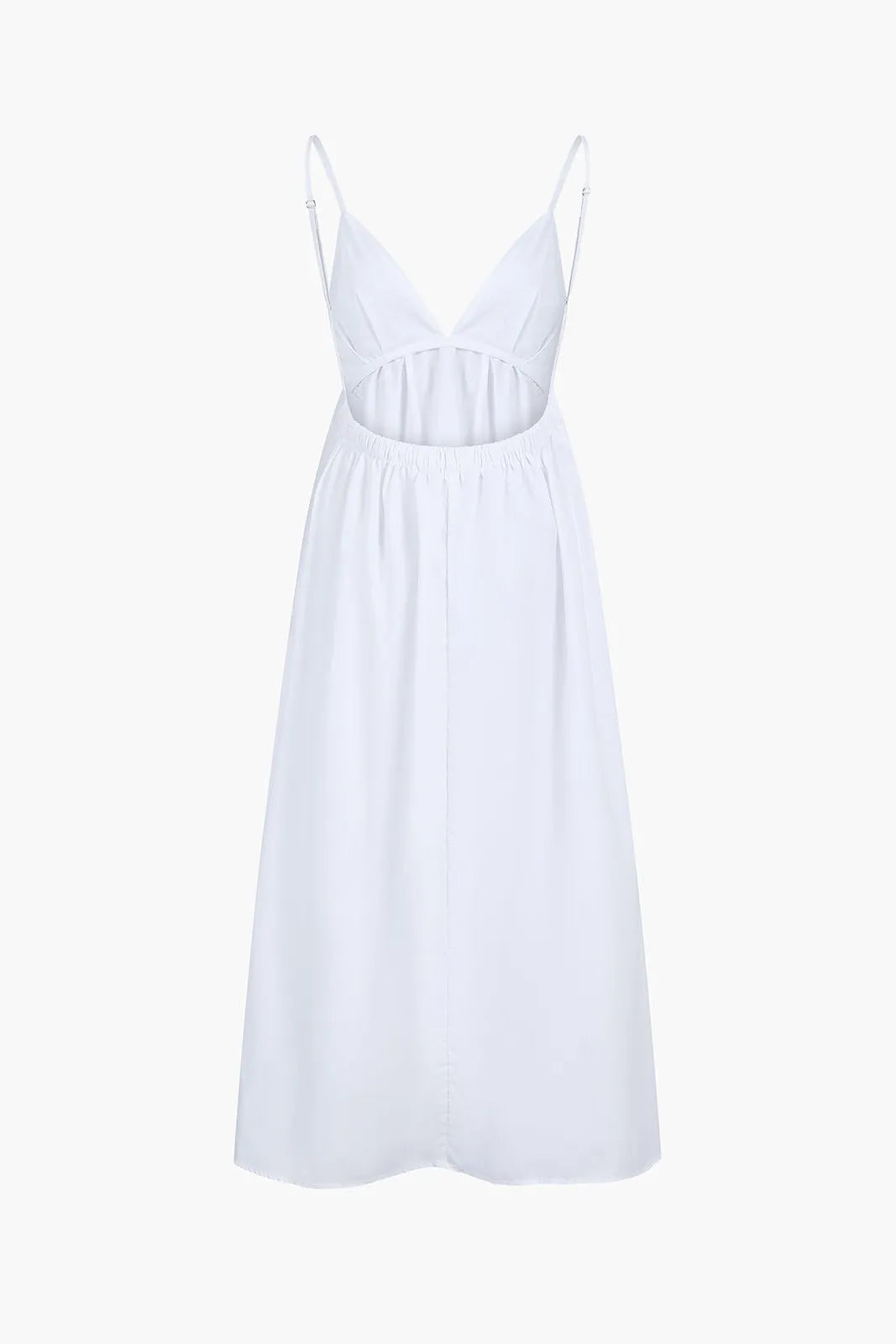 All We Love White Open Back Maxi Dress