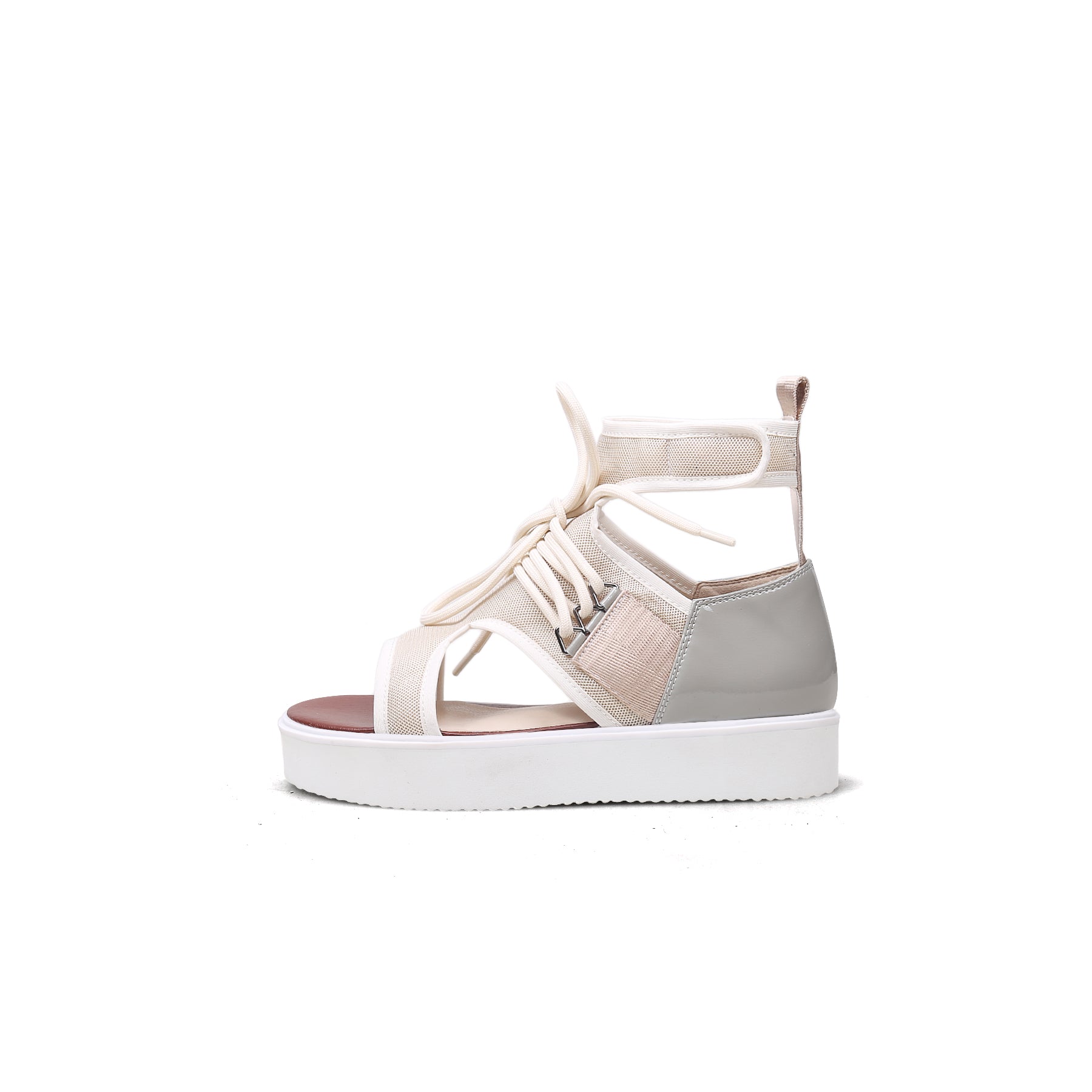 JADYROSE | CUT-OUT APRICOT PLATFORM GLADIATOR