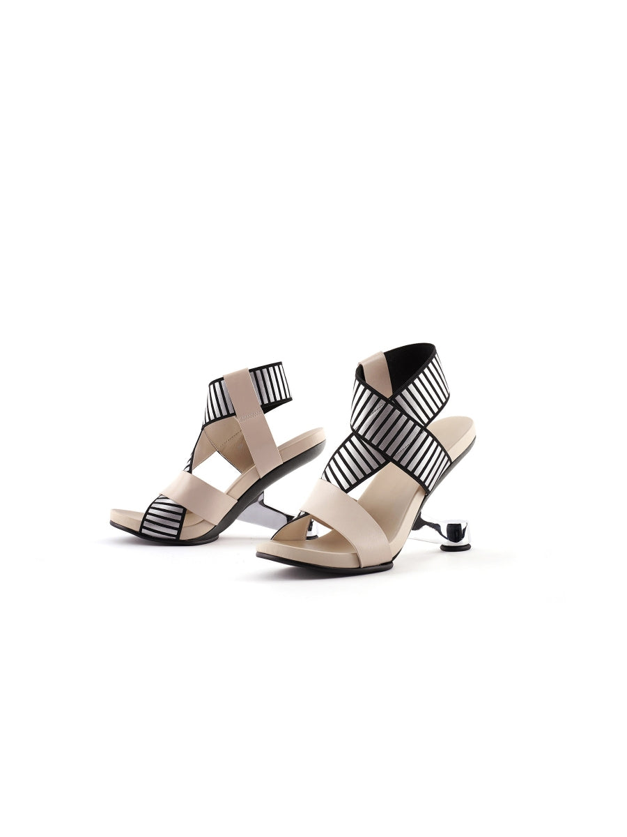 JADYROSE | YORK WRAP STRAP BEIGE HEEL