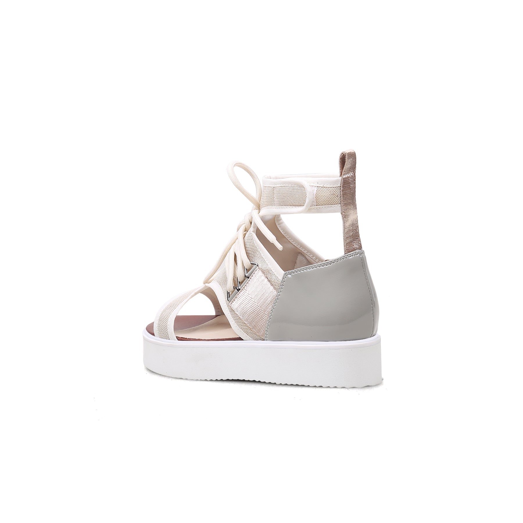 JADYROSE | CUT-OUT APRICOT PLATFORM GLADIATOR