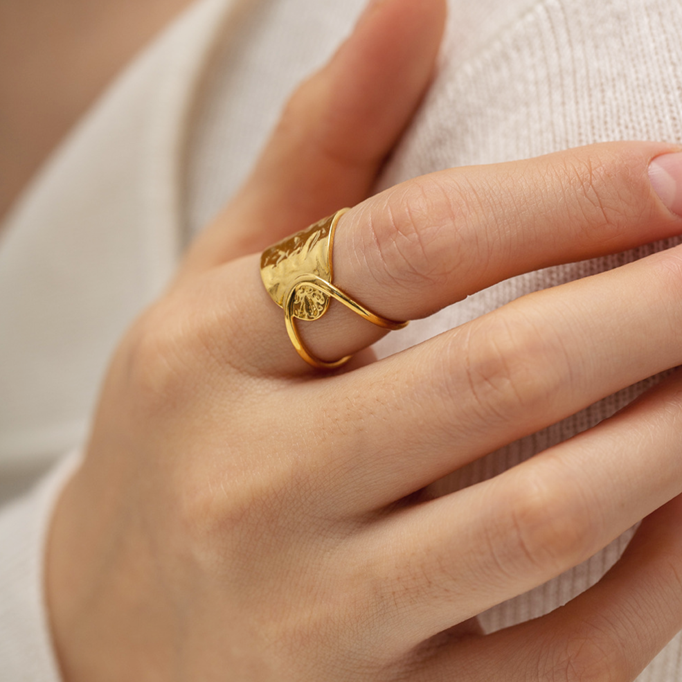 Arden Sculptural Gold Ring