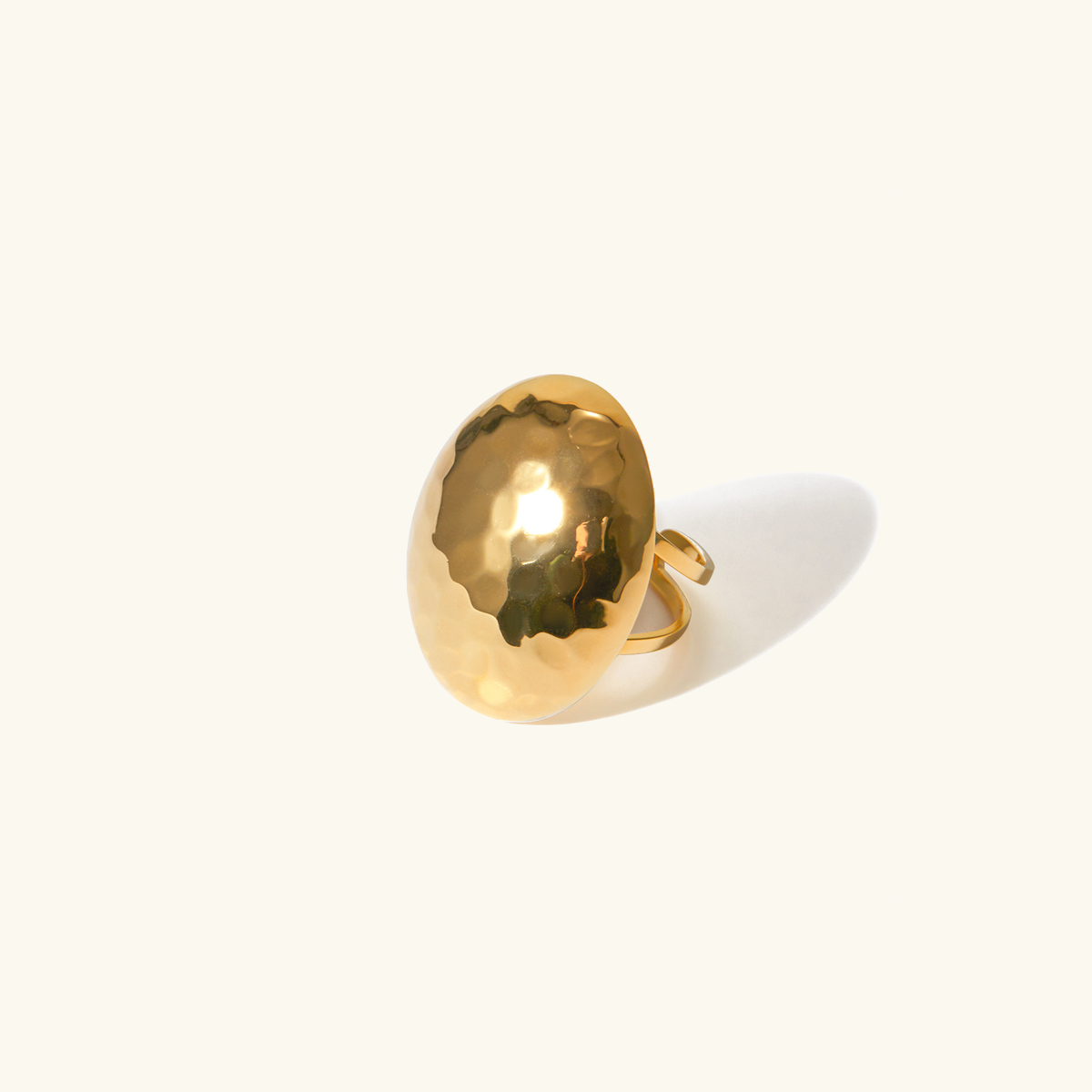 Arina Hammered Gold Ring