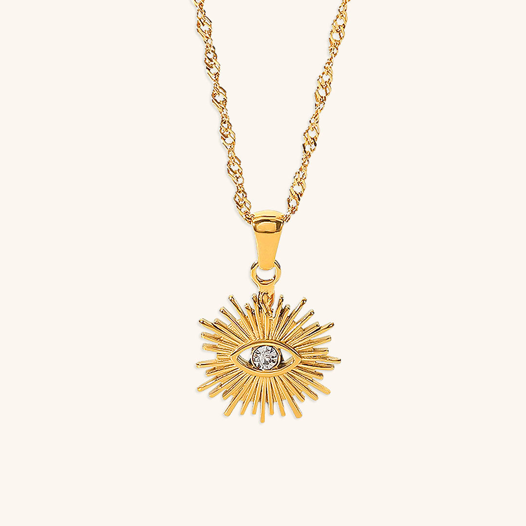 Astra Gold Eye Necklace