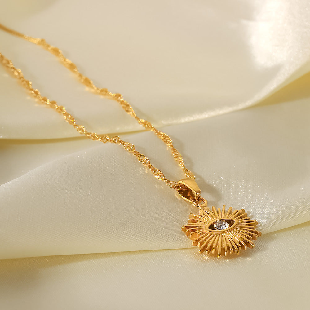 Astra Gold Eye Necklace