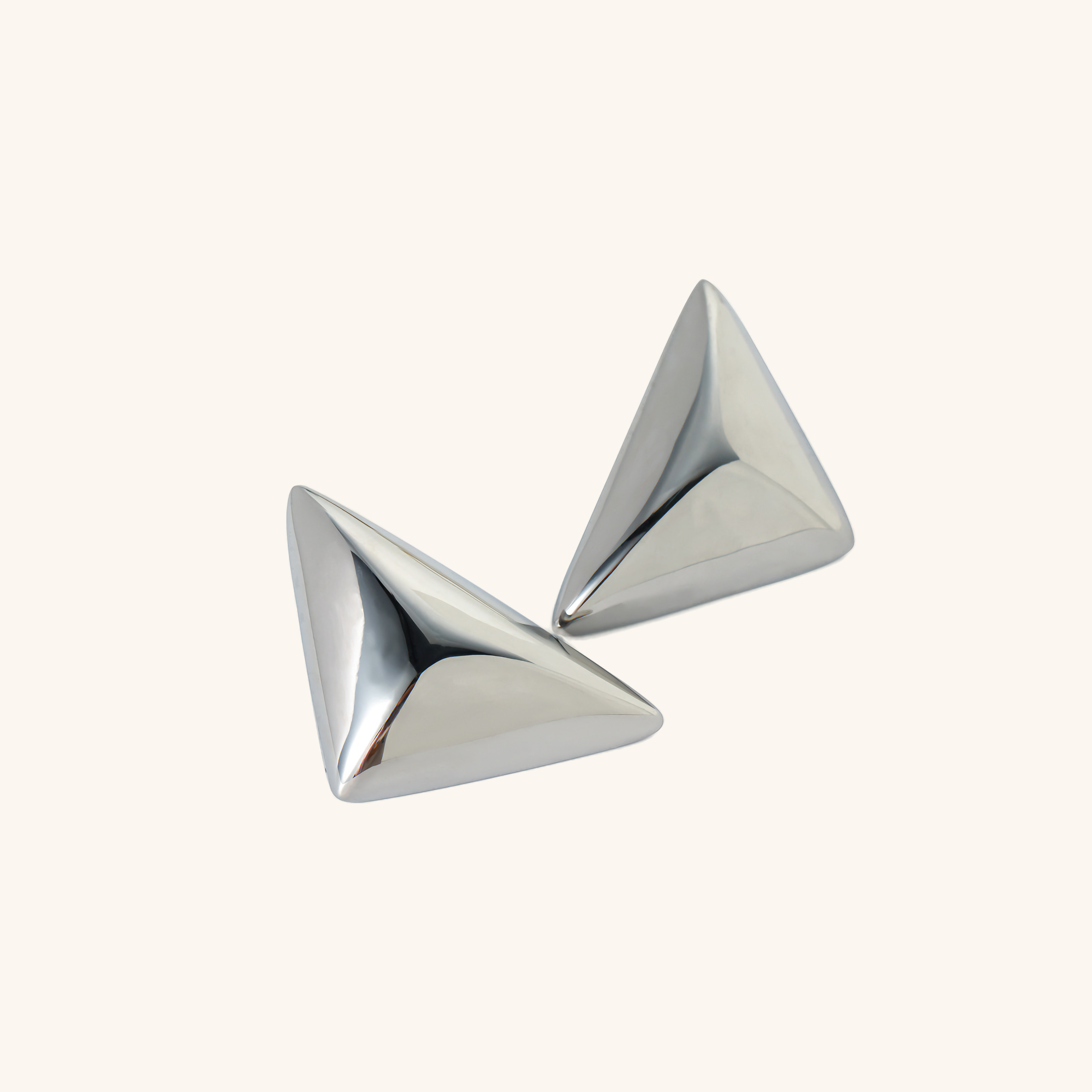 Atria Gold Triangle Earrings