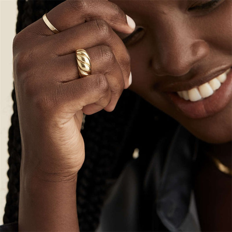 Aurea Gold Dome Ring