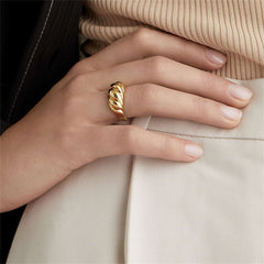 Aurea Gold Dome Ring