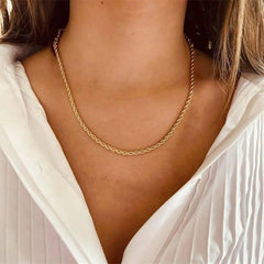 Aurelia Rope Gold Necklace