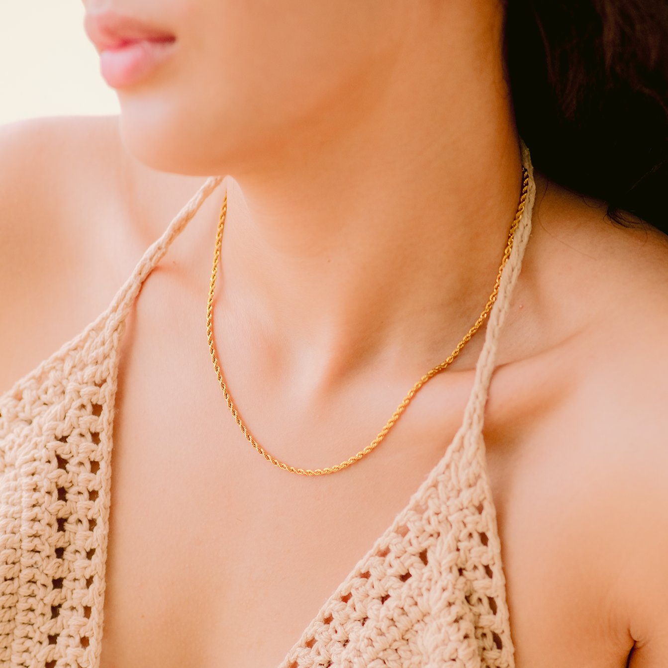 Aurelia Rope Gold Necklace