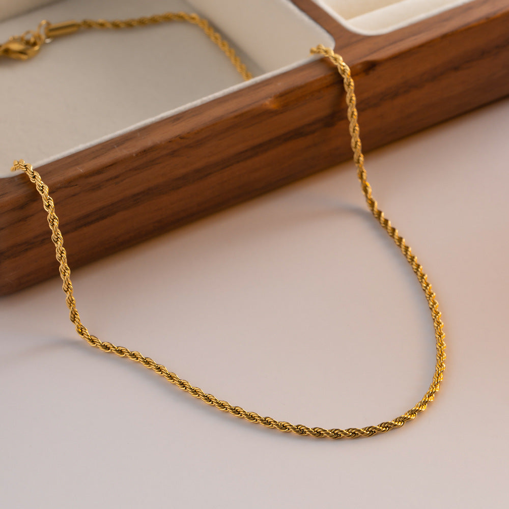 Aurelia Rope Gold Necklace