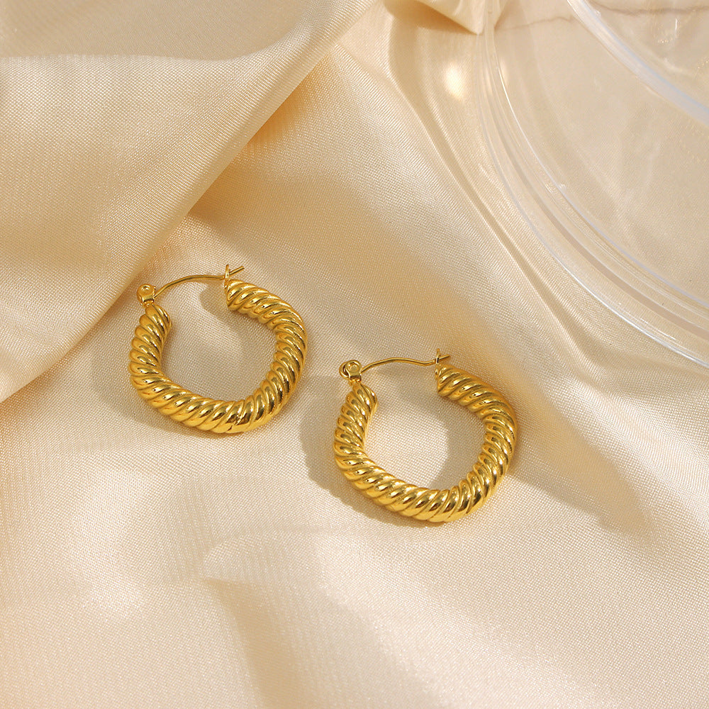 Aurelia Twist Hoop Earrings