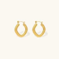 Aurelia Twist Hoop Earrings