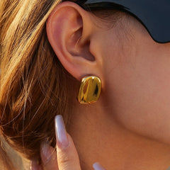 Aurora Gold Stud Earrings