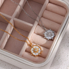 Aurora Starburst Gold Necklace