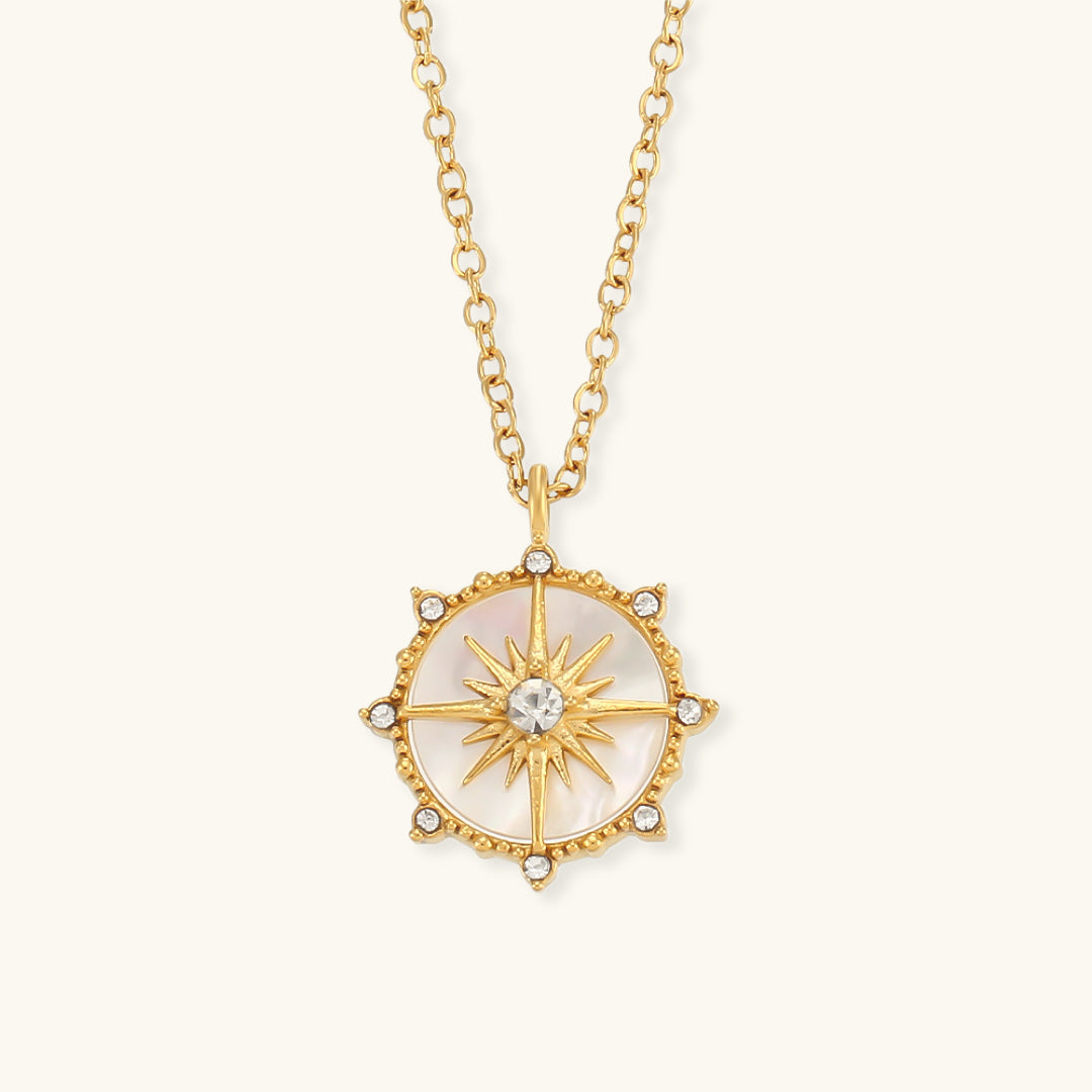 Aurora Starburst Gold Necklace