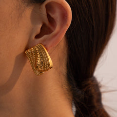 Aurora Statement Gold Earrings