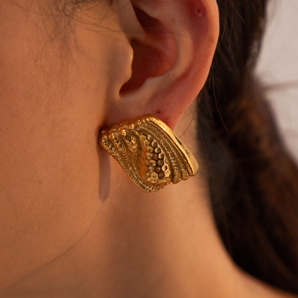 Aurora Statement Gold Earrings