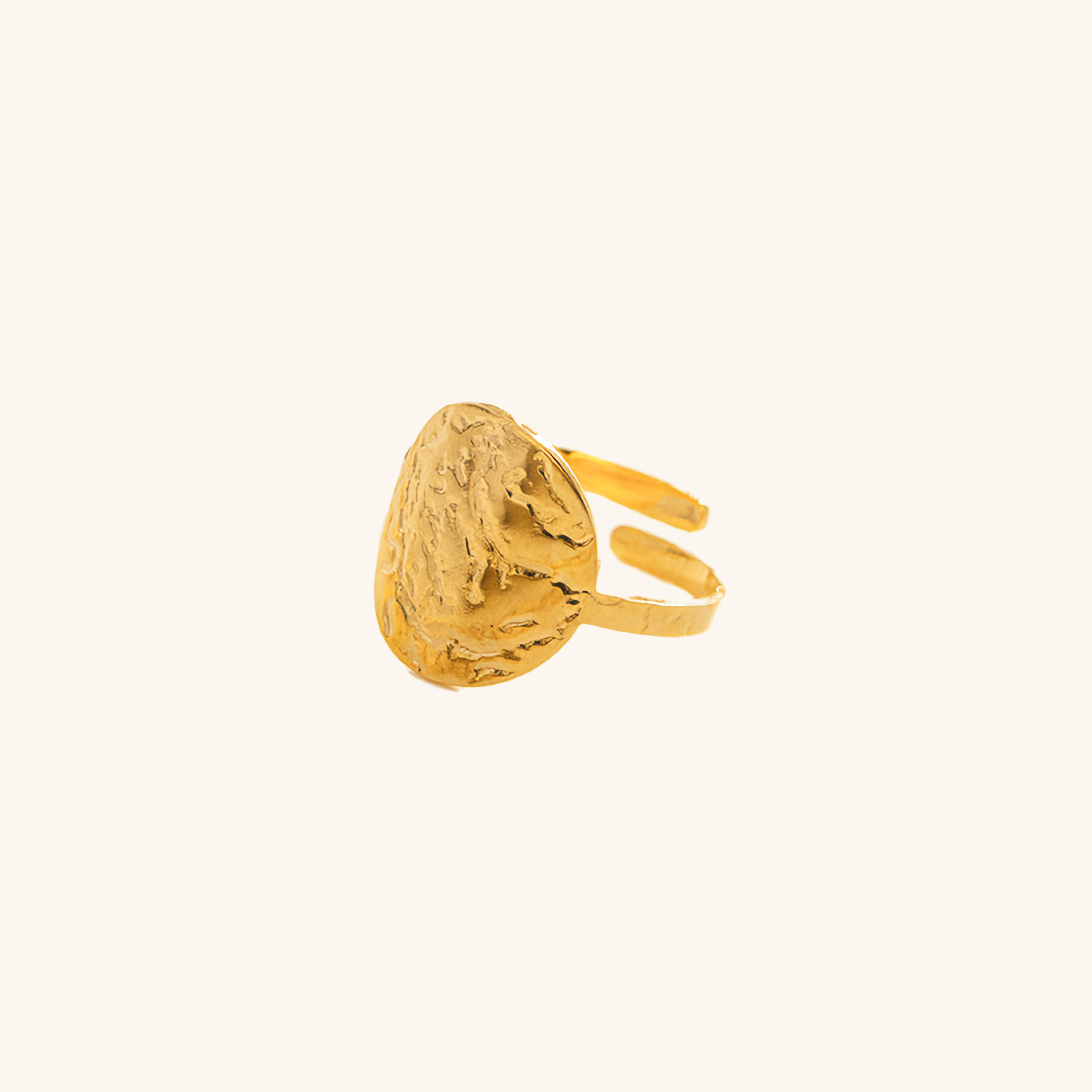 Aurora Textured Gold Ring