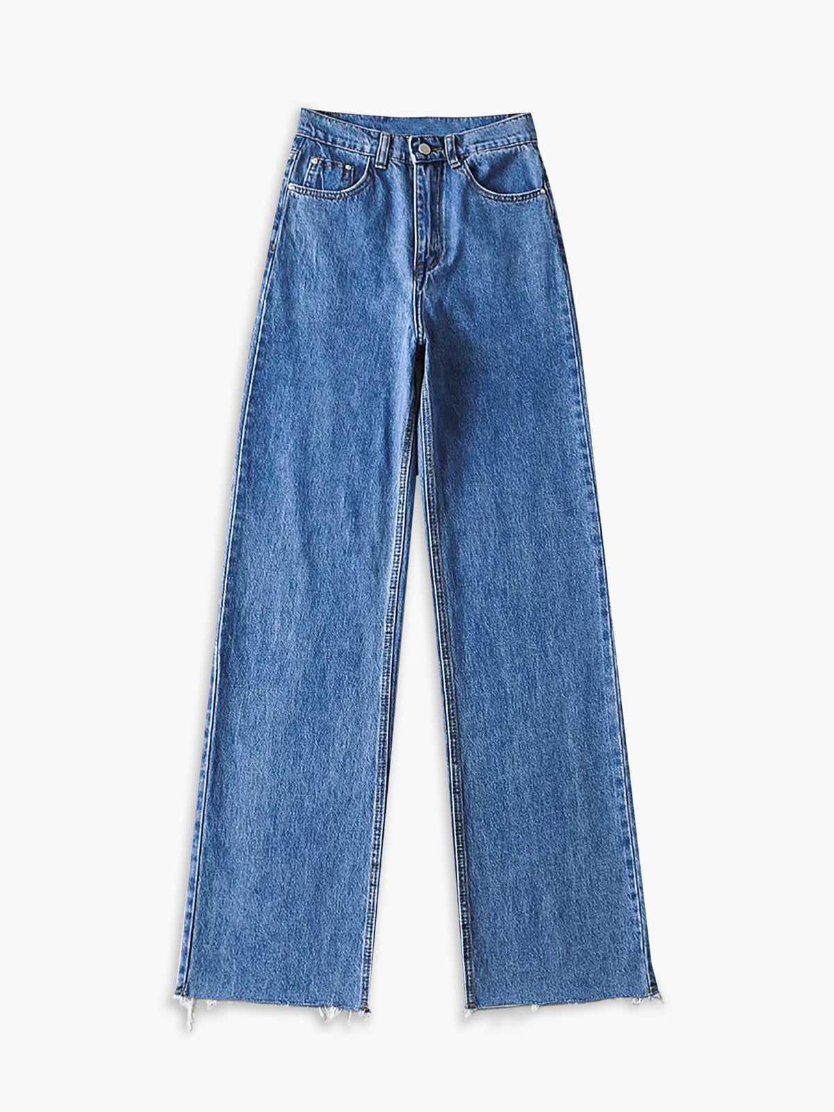 Denim Straight Leg Jeans