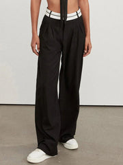 Highway Reverse Waistband Wide Leg Dress Pants