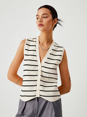 Effortless Stripe Vest