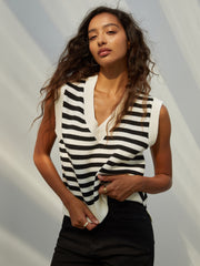 Essential Stripe Sweater Vest