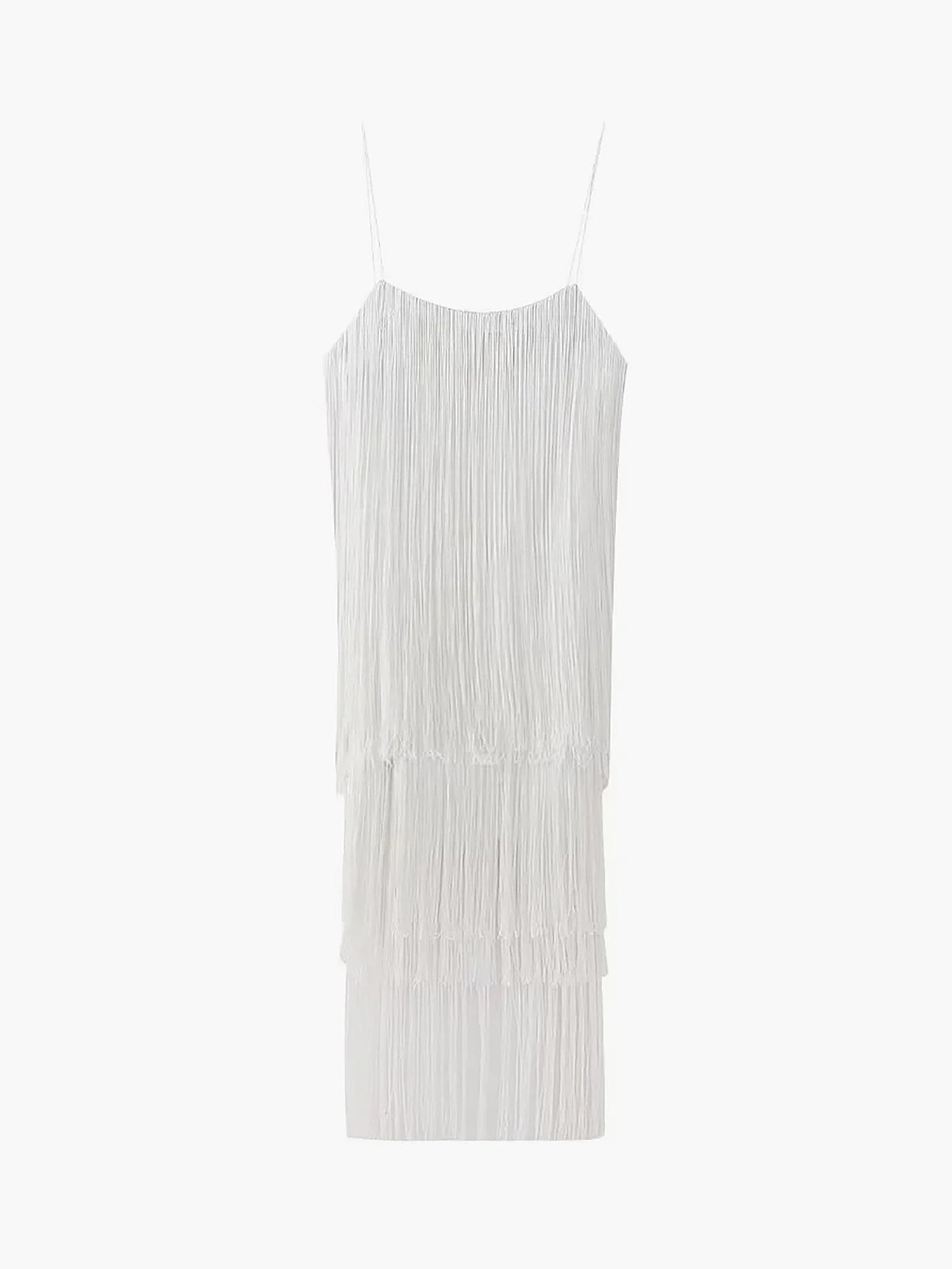 Whispering Elegance Fringe Dress