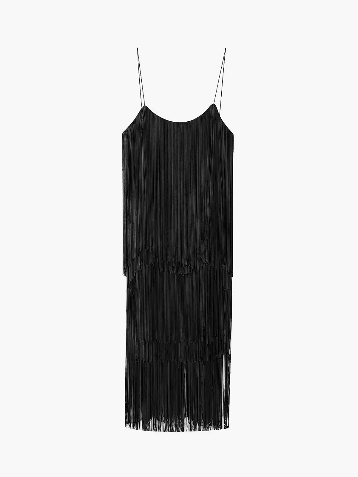 Whispering Elegance Fringe Dress