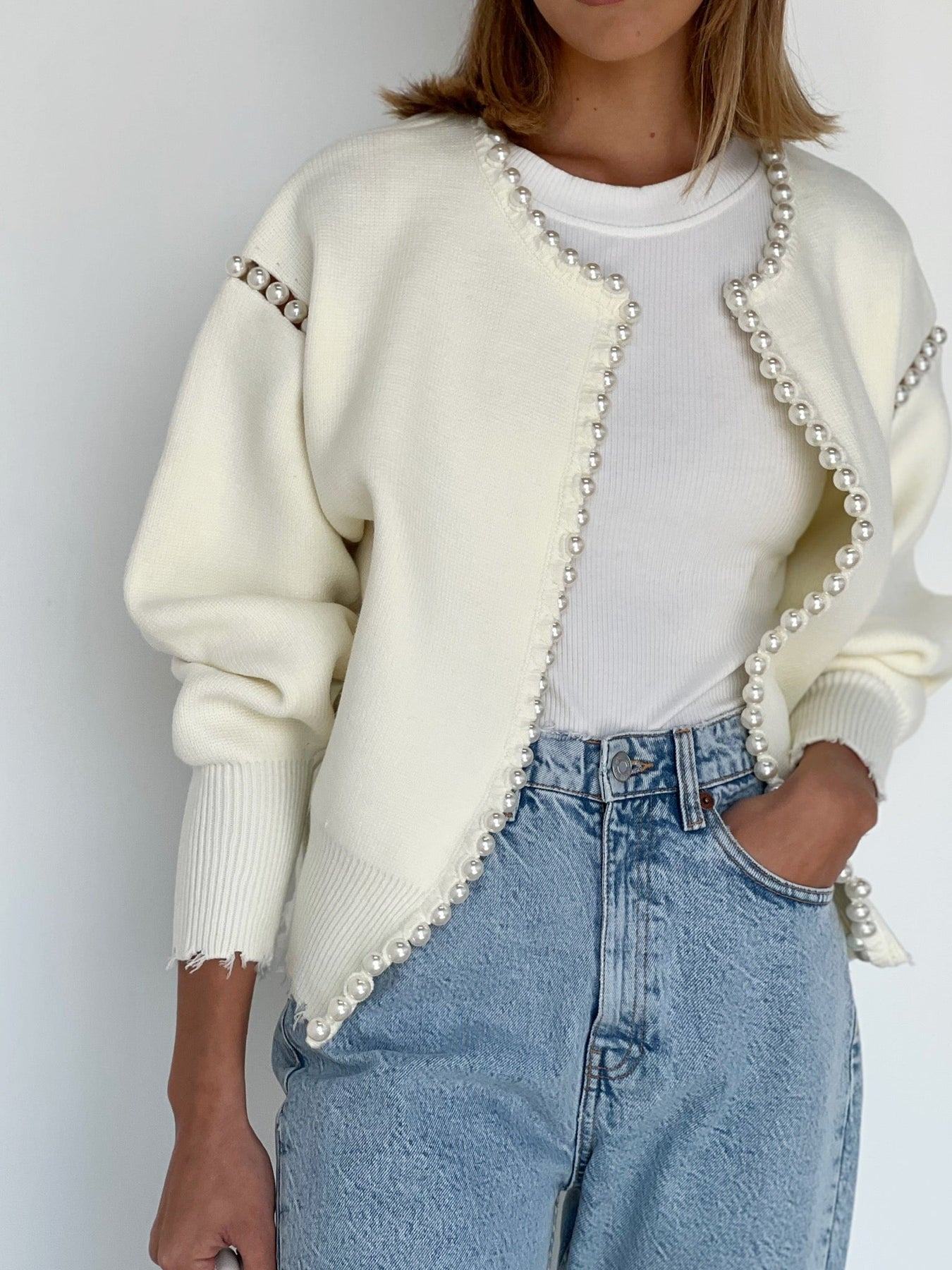 Vintage Pearl Edge Cardigan