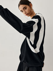 Side Panel Oversized Sweatshirt