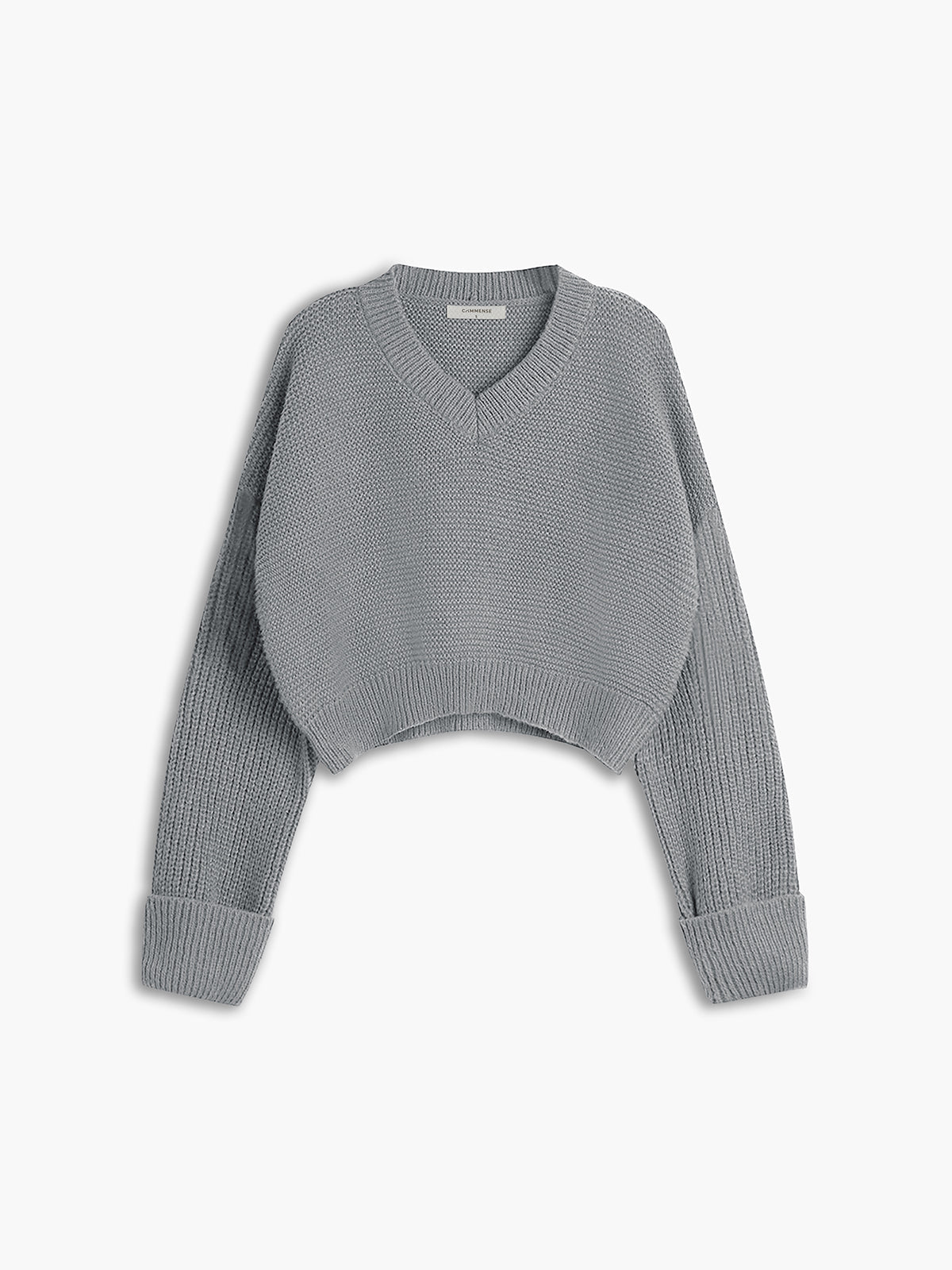 Minimalism V Neck Pullover Sweater