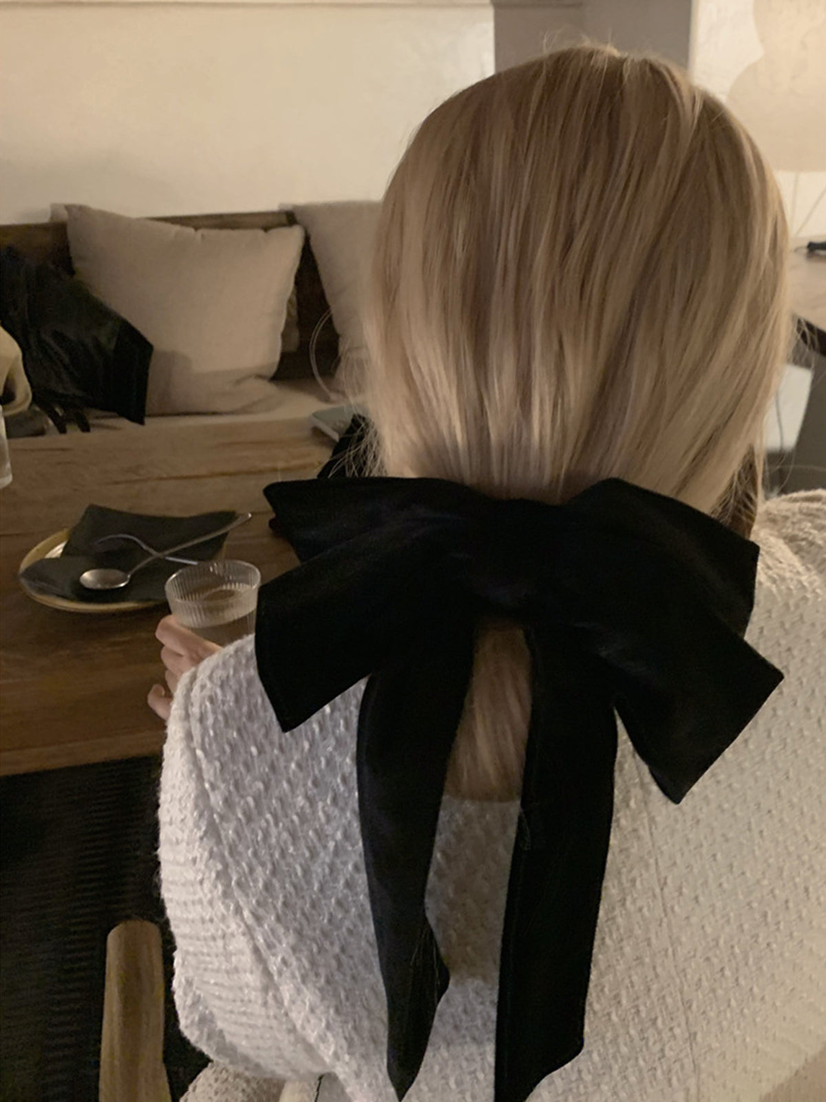 Solid Bowknot Hair Clip