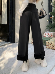 High Waist Straight Leg Pants