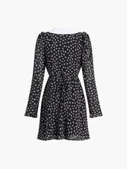 Floral Peter Pan Collar Short Dress