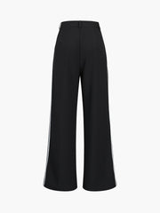 Side Striped Wide Leg Pants