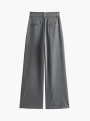 Tailored Pinstripe Wide Leg Pants