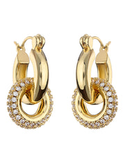 Polished Double Hoop Earrings